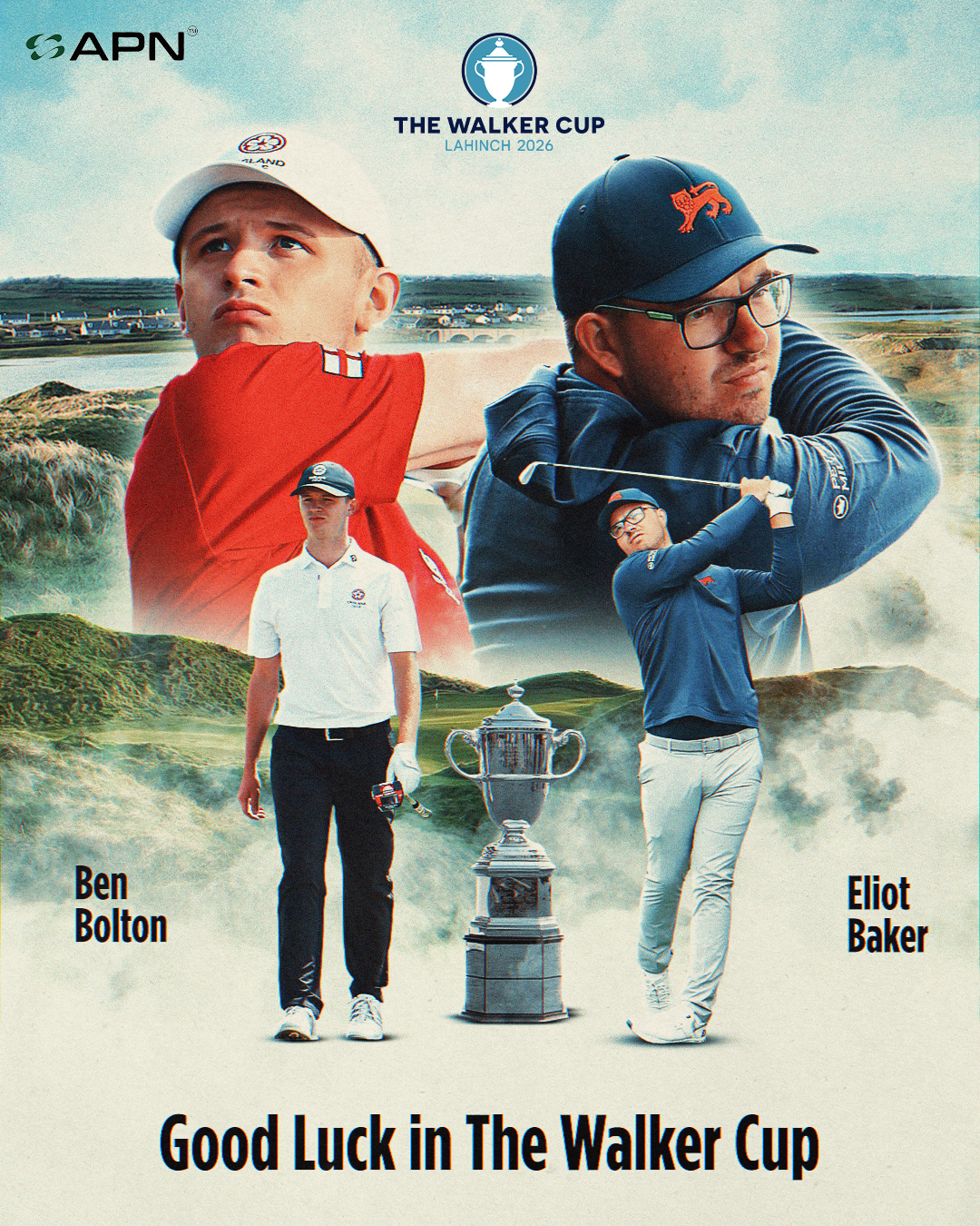 APN athletes Ben Bolton and Eliot Baker selected for the 2026 Walker Cup at Lahinch