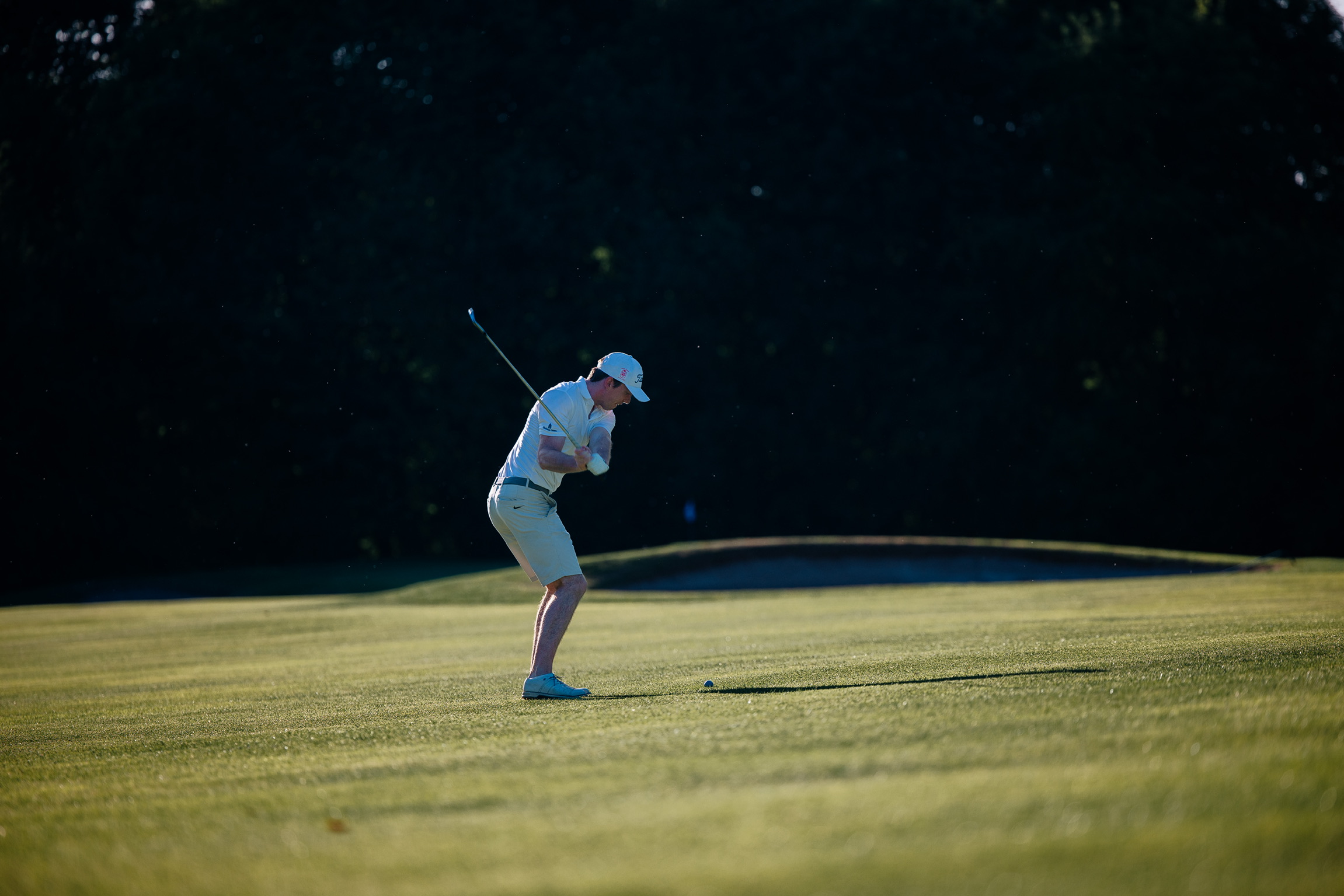 Golfer on course