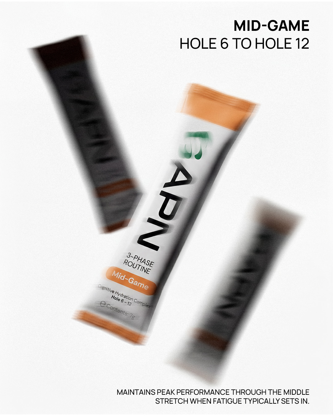 APN FUEL Sachets — Mid-Game, hole 6 to hole 12